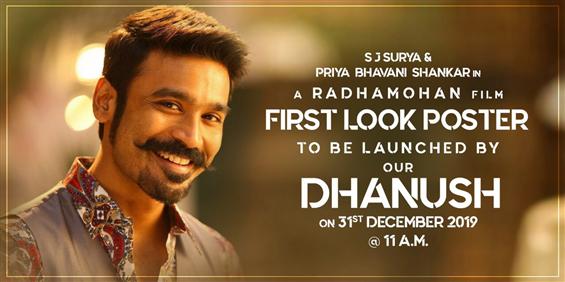 Dhanush to reveal SJ Suryah, Radha Mohan Movie Title!